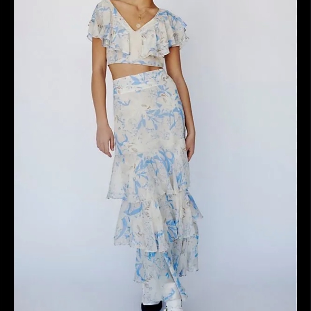 Free People Petal Skirt & Top Set